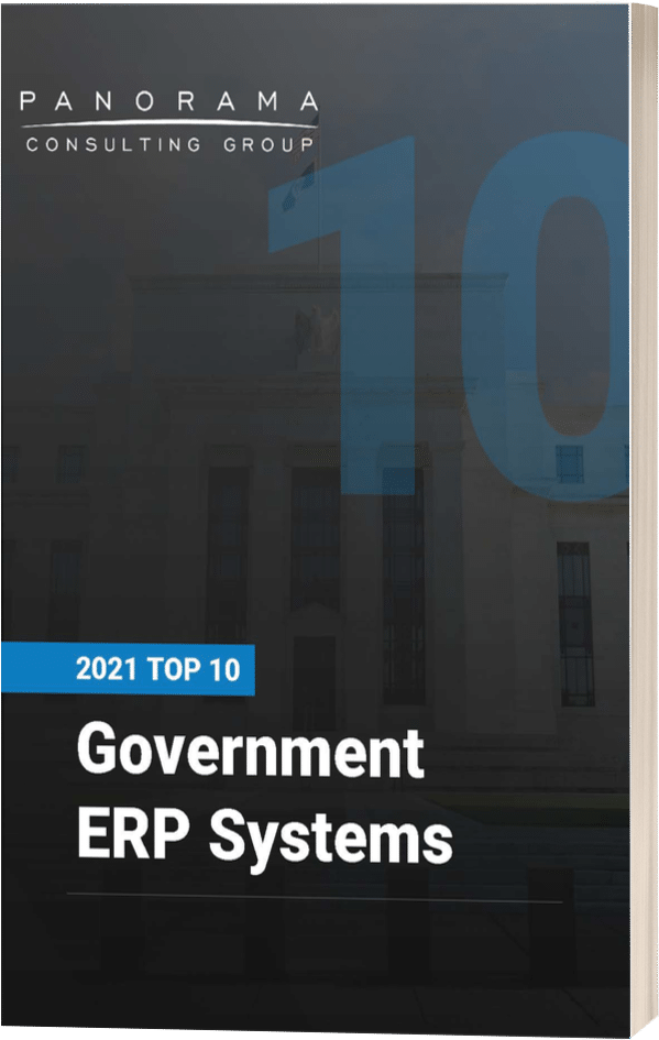 Panorama Consulting Group 2021 Top Government ERP Systems Report Cover Image